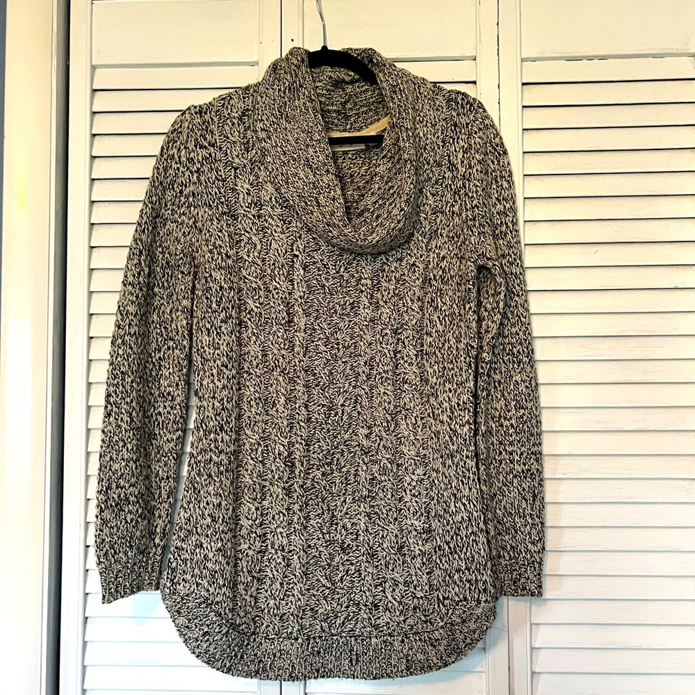Cowl Cable Sweater